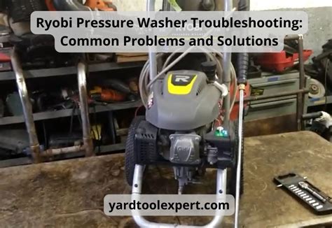 Ryobi Pressure Washer Troubleshooting: Step